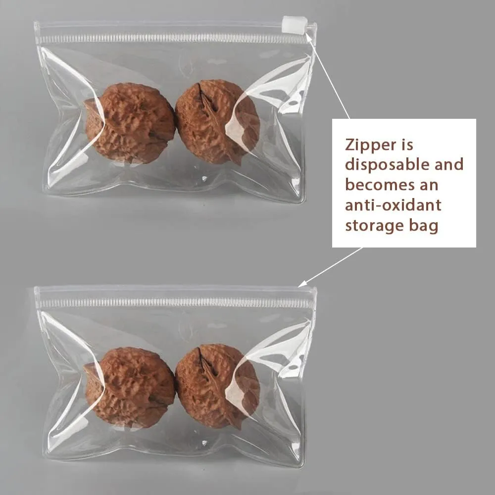 HSLFUAI 50PCS Transparent Zip Lock PVP Bags Square Clear Zipper Jewelry Pouches Earring Bracelet Storage Organizer (15 * 15cm 5.9 * 5.9 inch)