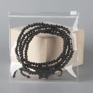 HSLFUAI 50PCS Transparent Zip Lock PVP Bags Square Clear Zipper Jewelry Pouches Earring Bracelet Storage Organizer (15 * 15cm 5.9 * 5.9 inch)
