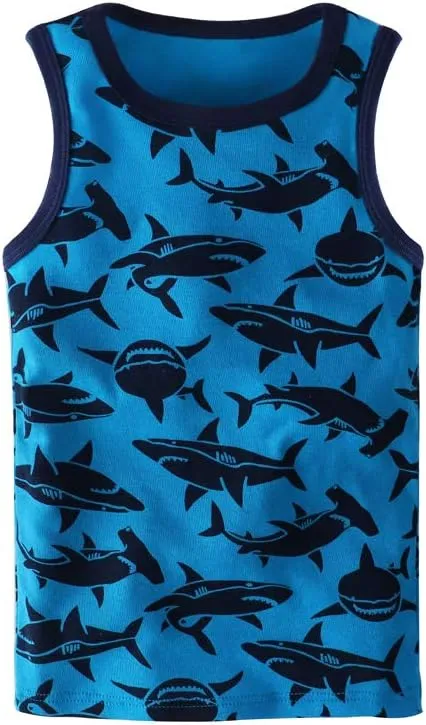HUAER& Toddler Boys' 2-3 Pack Tank Tops