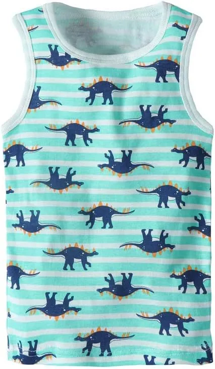 HUAER& Toddler Boys' 2-3 Pack Tank Tops