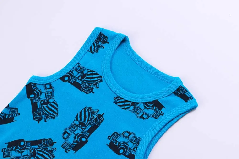 HUAER& Toddler Boys' 2-3 Pack Tank Tops