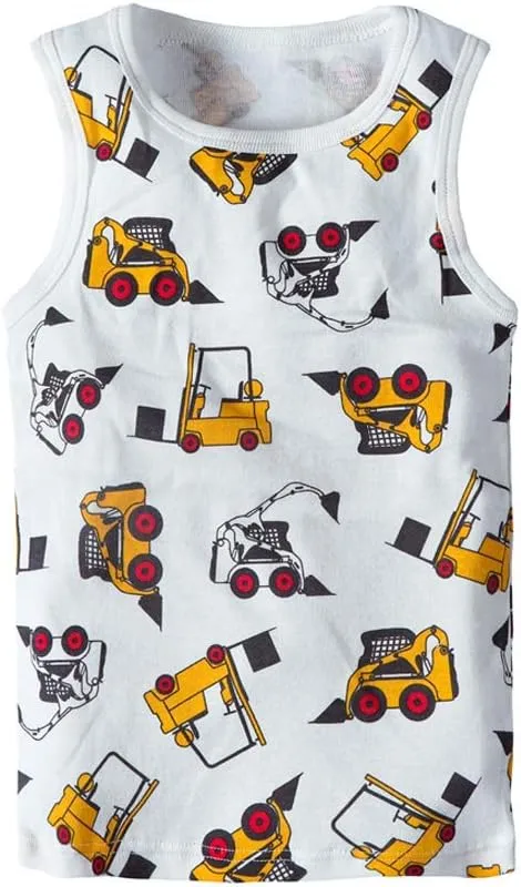 HUAER& Toddler Boys' 2-3 Pack Tank Tops