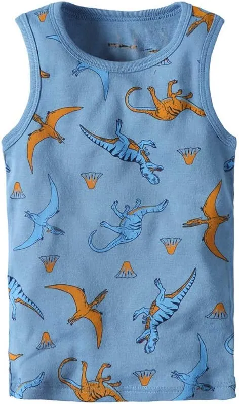 HUAER& Toddler Boys' 2-3 Pack Tank Tops