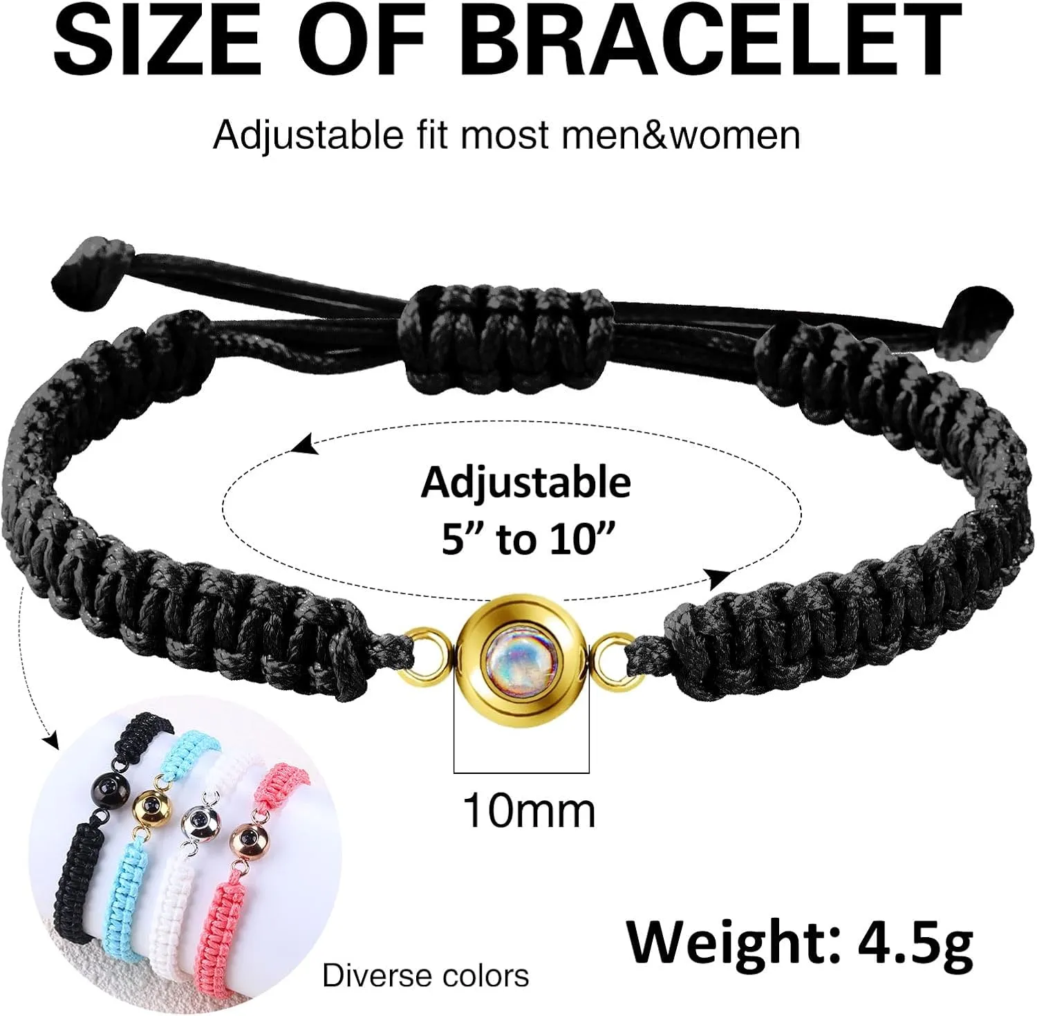I Love You 100 Languages Matching Couple Bracelets Adjustable Braided Rope Handmade Bracelet Inspirational Chain Charm Special Day Gifts for Boyfriend Girlfriend Son Daughter Mom Dad
