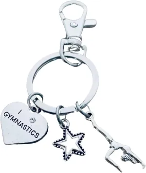 Infinity Collection Gymnastics Gift- Gymnastics Backpack Keychain, Love Gymnastics Jewelry - Gift For Gymnast, Gymnastics Accessories for Girls