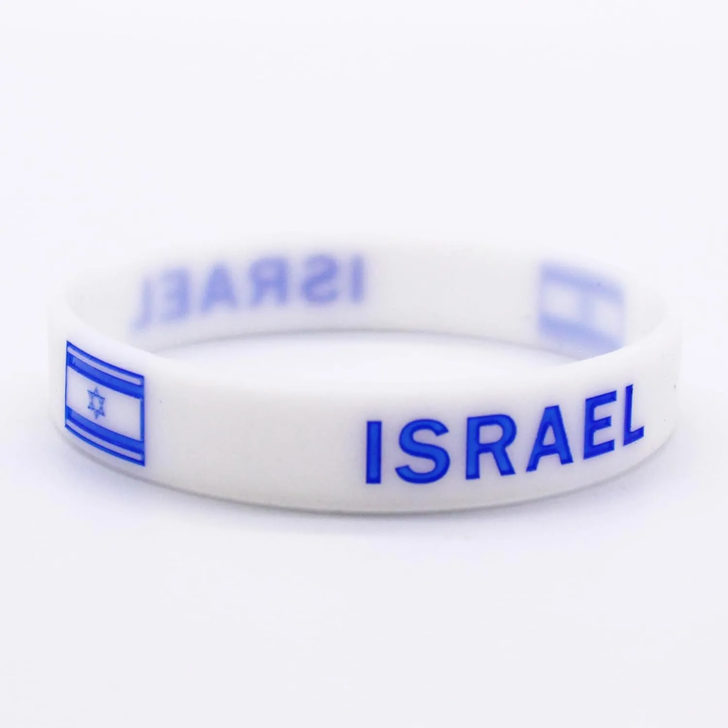 Israel Bracelets Silicone - Israel Flag Bracelet Bulk Pack, Unisex One Size Fits All - Solidarity Wristband Bangle for Men & Women, Israeli Wristbands