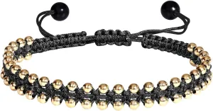Jewever Handemade Braided Plated 14k Gold Beaded Bracelet for Women Men Lucky Rope Friendship Bracelets String Mens Bracelet Christmas Gifts