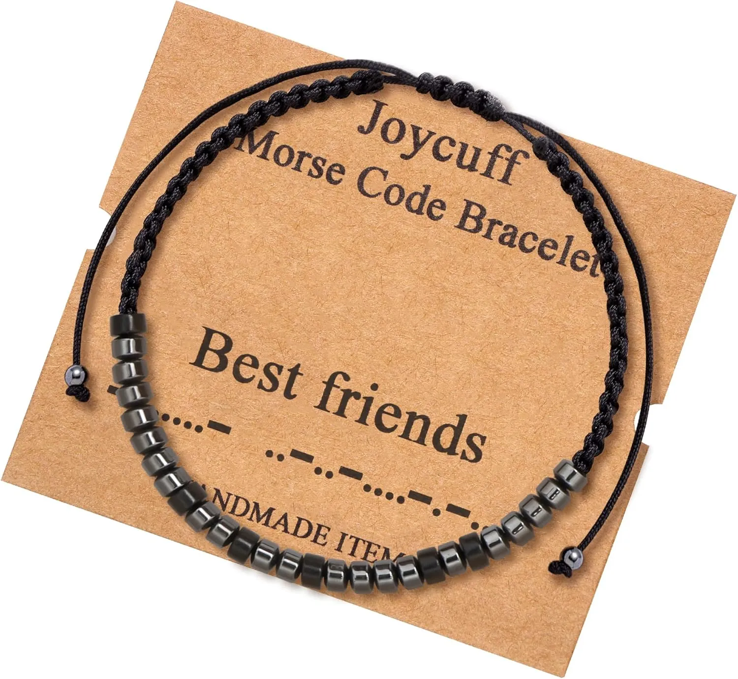 JoycuFF Inspirational Morse Code Bracelets for Men Women Mothers Day Fathers Day Birthday Christmas Gifts for Mom Mother Father Daughter Aunt Grandmother Jewelry Cord Wrap Memorial Graduation