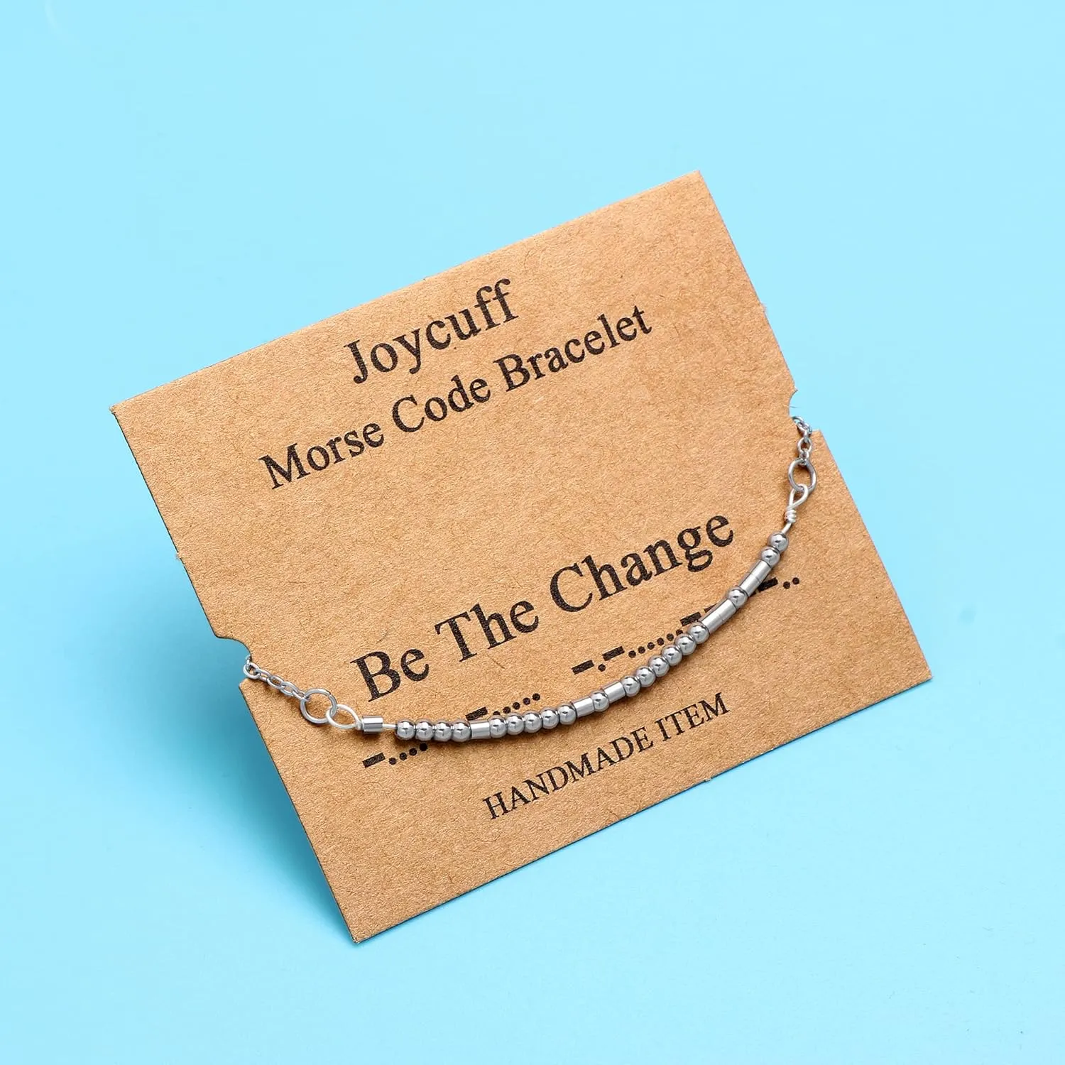 JoycuFF Morse Code Bracelets Gifts for Women Teen Girls, Inspirational Secret Message Bracelet for Women, Fashion Encouragement Ideas Gifts for Daughter Sister Mom Friends