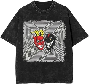 Lil Rapper Darkie Vintage Oversized T Shirt Summer Crew Neck Short Sleeves Tops for Mens Womens