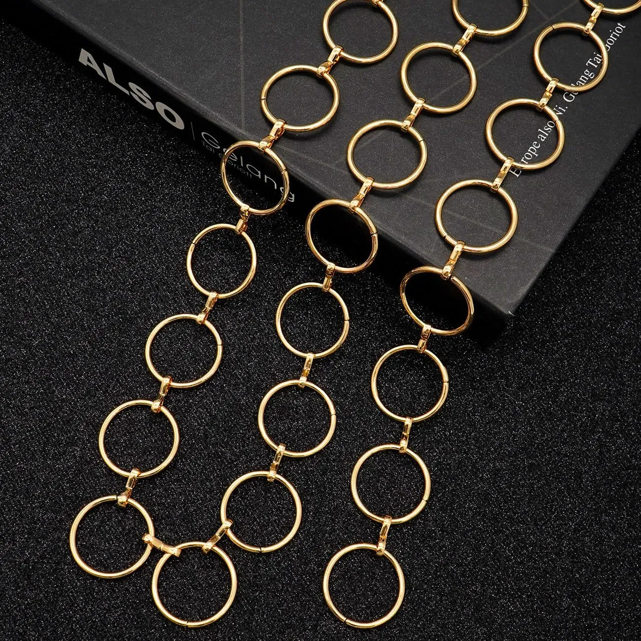 LIMHOO Metal Waist Chain for Women Chunky Belly Link Chain Belt for Dresses