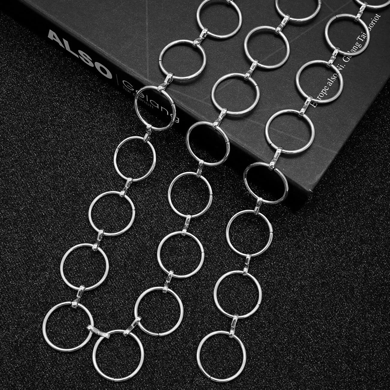 LIMHOO Metal Waist Chain for Women Chunky Belly Link Chain Belt for Dresses