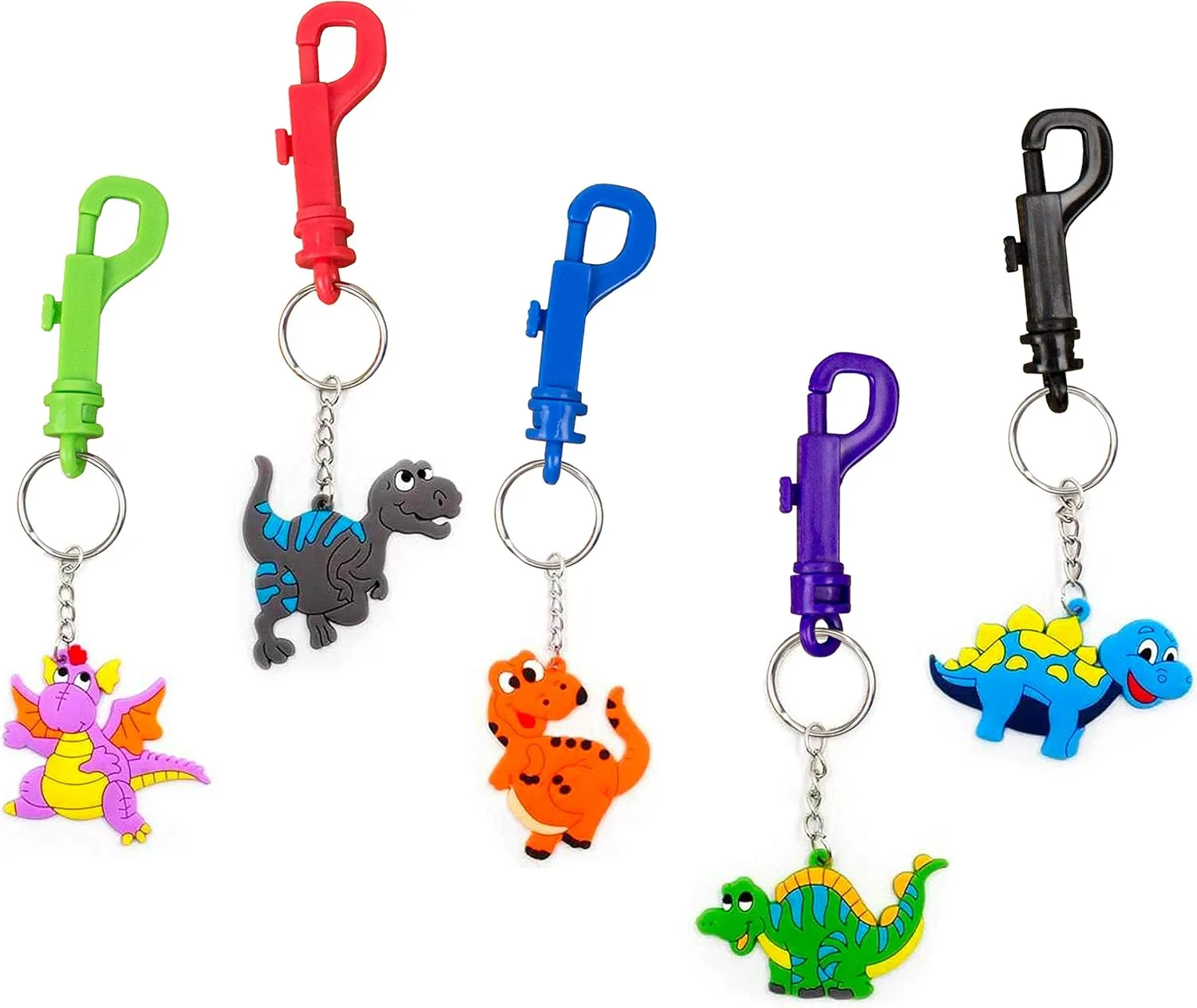 Lucky Line Plastic Key Clip for Backpacks, Belts, Keys, Party Favors, Arts and Crafts, Pink, 25 Per Bag (41566)