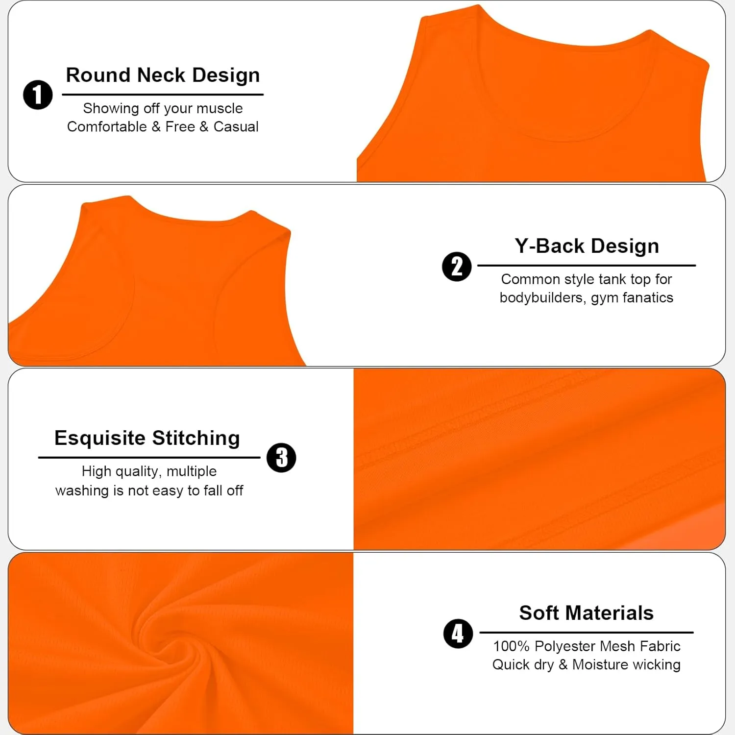 meioro Men's Workout Tank Top Y-Back Mesh Sleeveless Shirts Gym Bodybuilding Fitness Muscle T Shirt Dry Fit Athletic Tops