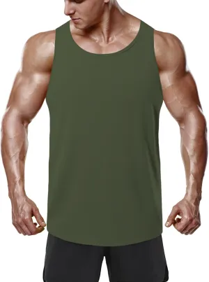 meioro Men's Workout Tank Top Y-Back Mesh Sleeveless Shirts Gym Bodybuilding Fitness Muscle T Shirt Dry Fit Athletic Tops