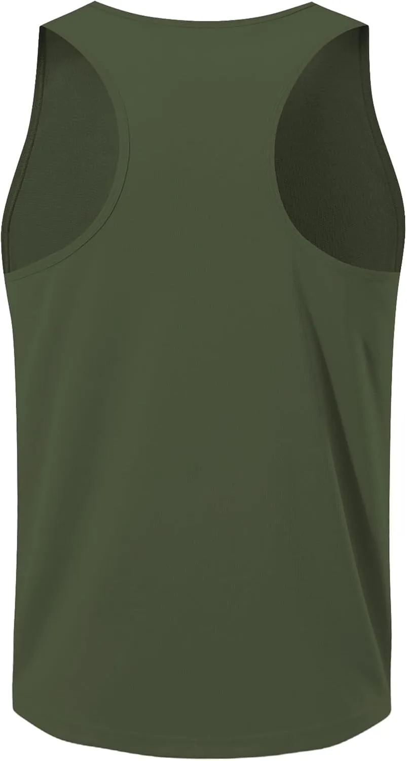 meioro Men's Workout Tank Top Y-Back Mesh Sleeveless Shirts Gym Bodybuilding Fitness Muscle T Shirt Dry Fit Athletic Tops