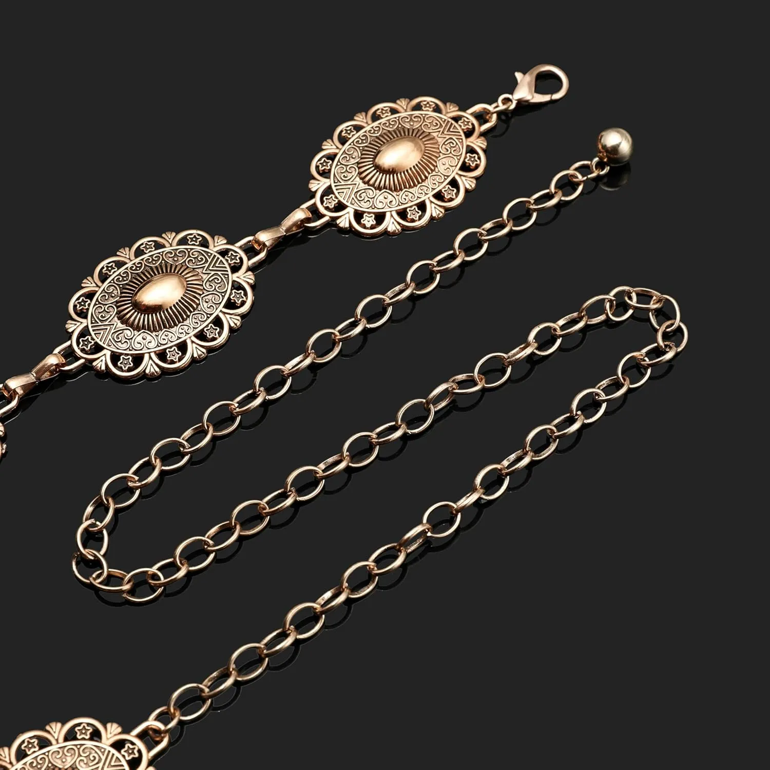 Metal Waist Chain Retro Fashion Body Belly Belt Gold Silver Belts Jewelry Accessories for Women Girls