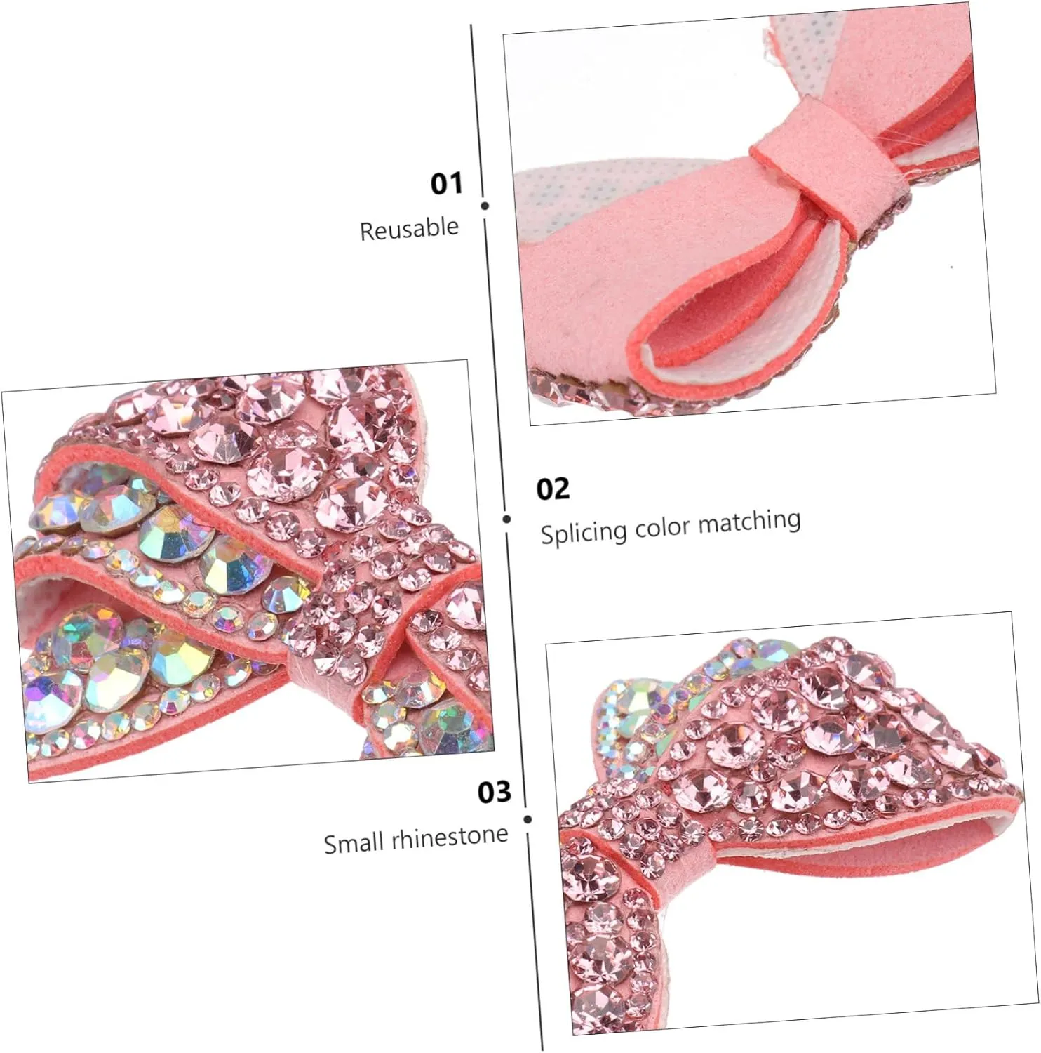 Mipcase 1 Pair Fashion Shoe Ornament Bowknot Shoes Clip Wedding Metal Shoe Buckle Wedding Shoes Charms Bow