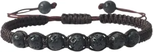 New 2025 Prayer Men Black Rope Bracelets Natural Onyx Volcanic Stone Bracelet Adjustable Balance Bangle Women Handmade Jewelry Findings Gift Fashion Trendy Accessories Creative