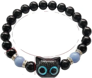 New For Trendy 2025 Cute Big Eye Cat Bracelets Glow-In-The-Dark Bracelet For Women Pendant Beaded Hand Chain Friendship Couple Bracelet Jewelry Gift Fashion Accessories Creative Gift