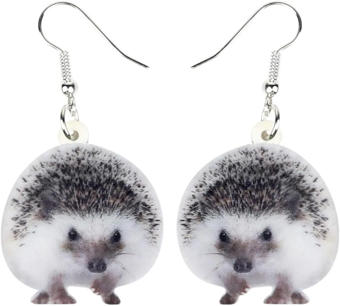 NEWEI Acrylic Hedgehog Earrings Drop Dangle Cute Animal Jewelry For Women Gift Accessories Charms