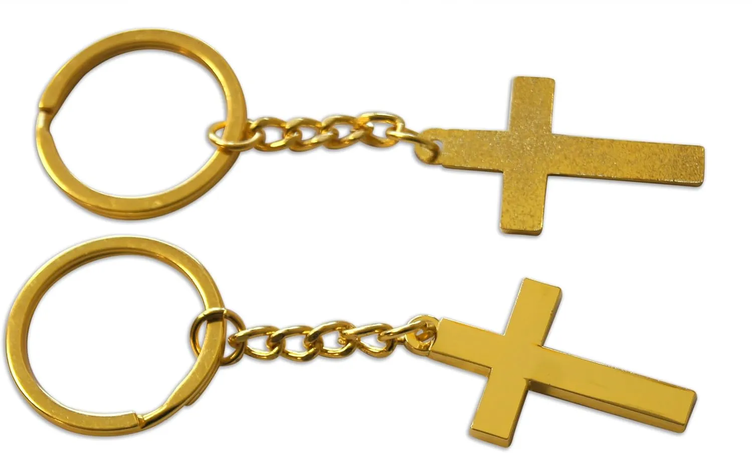 Novel Merk Christian Cross & Icons Keychain with Key Ring