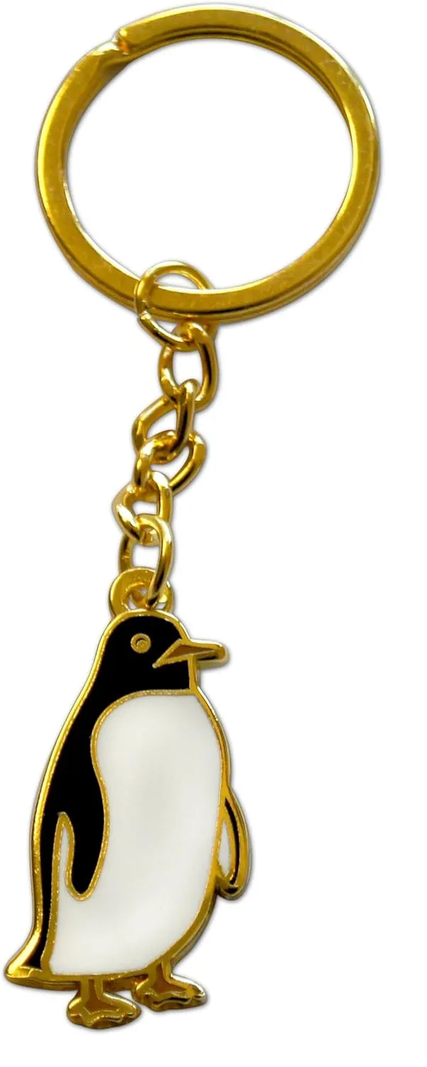 Novel Merk Wildlife Animal Land & Sea Enamel Keychain with Key Ring