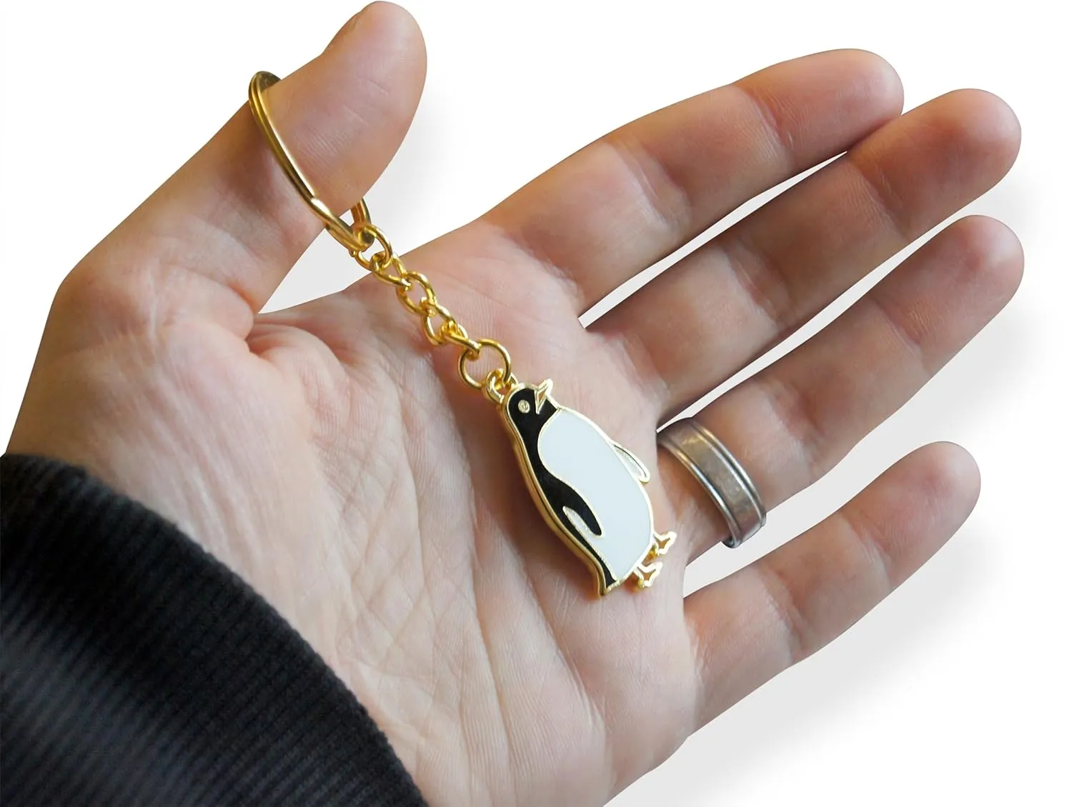 Novel Merk Wildlife Animal Land & Sea Enamel Keychain with Key Ring