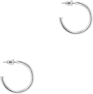 PAVOI 14K Gold Plated Hoop Earrings for Women - 2mm Thick Infinity Hoops - Lightweight Loop Earrings Set