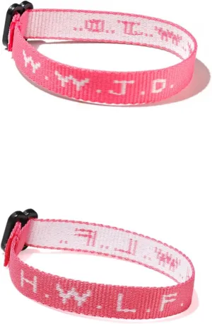 Pingyongchang WWJD Braided Rope Bracelet What Would Jesus Do Letter Hnadmade Bracelets Protection Pray Bracelet Inspirational Religious Christian Jewelry for Women Men-Pink WH