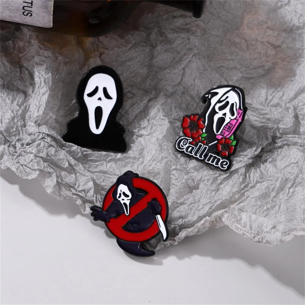 Punk Enamel Pins Set Brooch Cartoon Animal Various Novel Designs Brooch Pins for Backpacks Badges Hats Bags Lapel Pins Accessory for Women Girls Gift