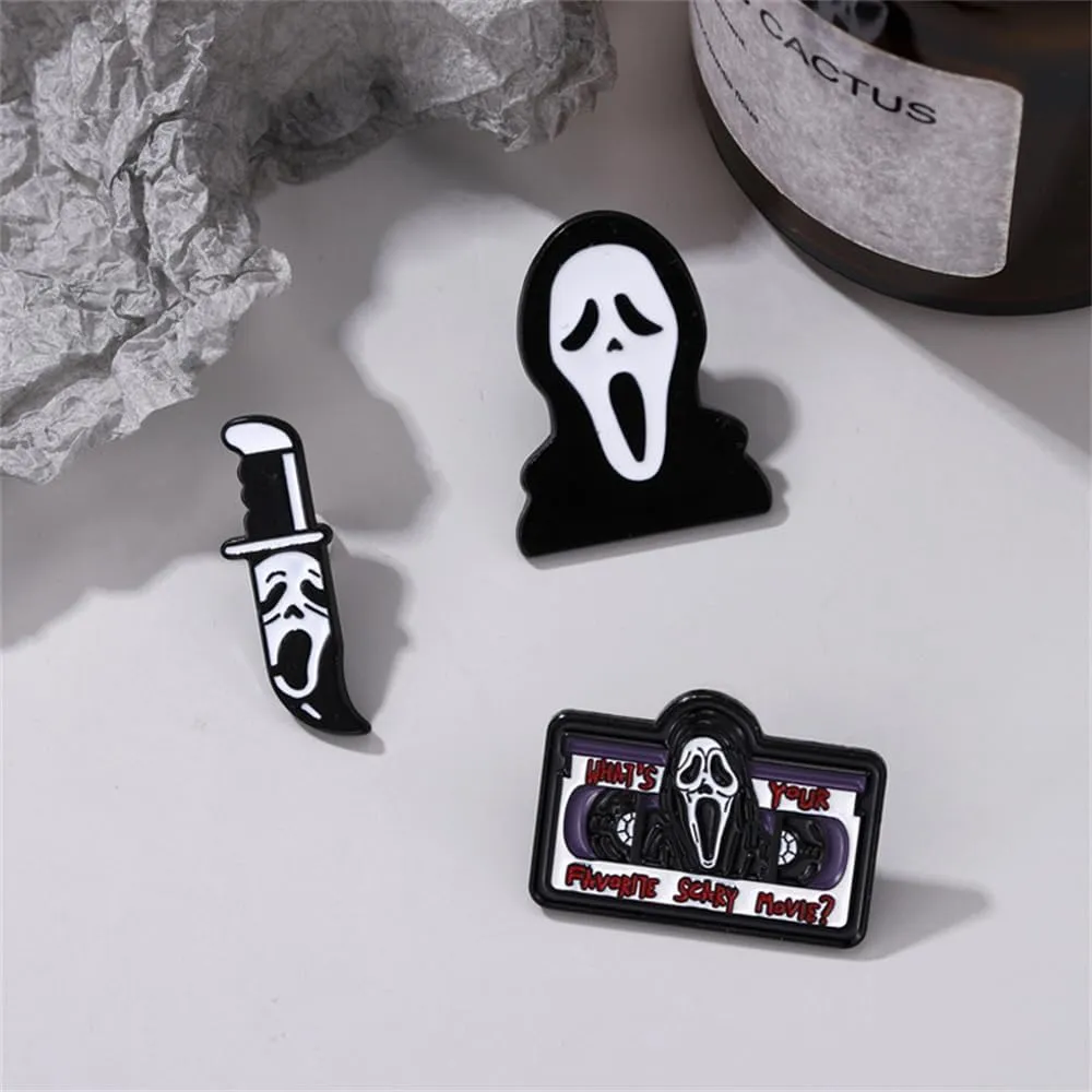 Punk Enamel Pins Set Brooch Cartoon Animal Various Novel Designs Brooch Pins for Backpacks Badges Hats Bags Lapel Pins Accessory for Women Girls Gift