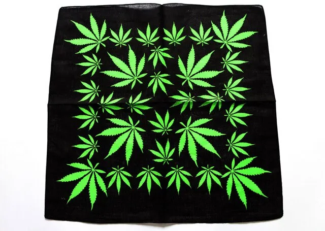 Rasta Reggae Weed Leaf Bandana