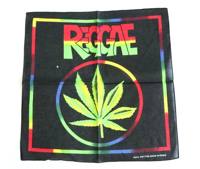 Rasta Reggae Weed Leaf Bandana