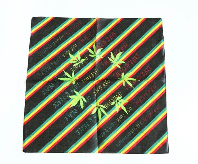 Rasta Reggae Weed Leaf Bandana
