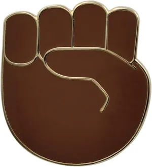Real Sic Raised Fist Enamel Pin - Black Lives Matter Lapel Pin - Resist Protest Pin - BLM Pin for Jackets, Backpacks, Bags, Hats & Tops