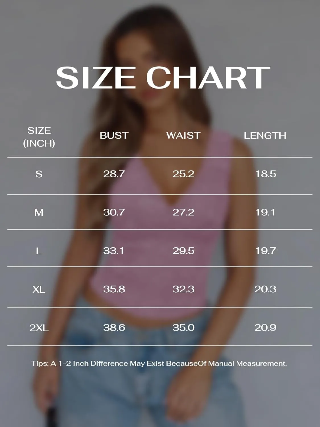 REORIA Womens Sexy V Neck Sleeveless Y2K Trendy Lace Cropped Tank Tops Double Lined Going Out Top
