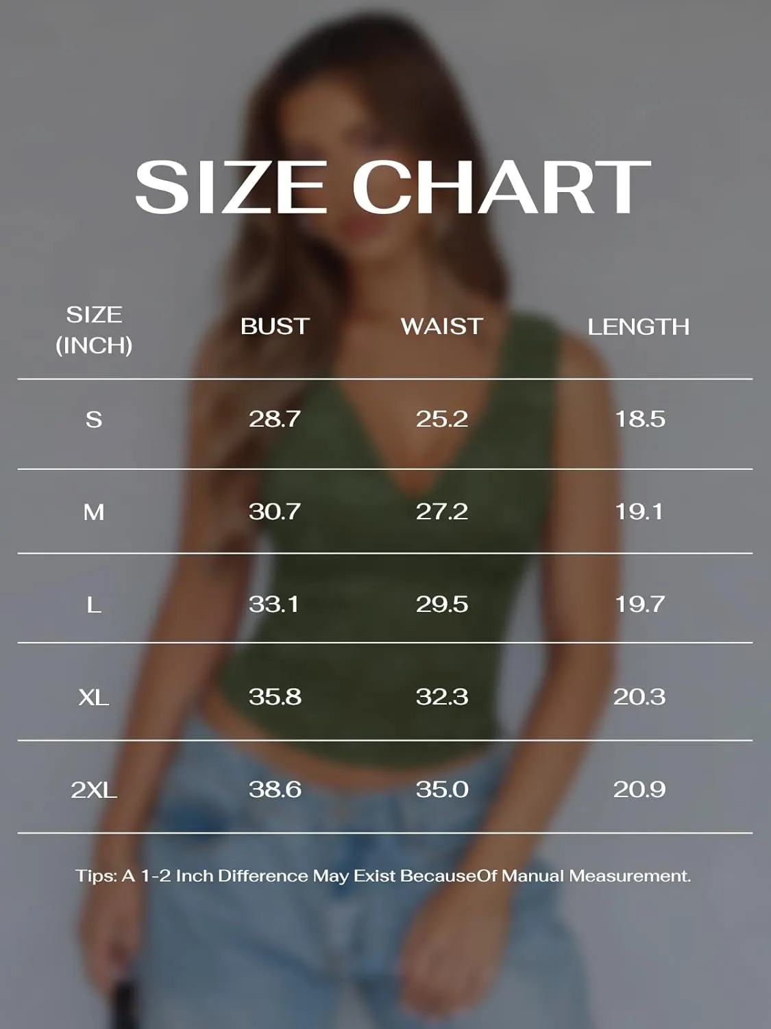 REORIA Womens Sexy V Neck Sleeveless Y2K Trendy Lace Cropped Tank Tops Double Lined Going Out Top