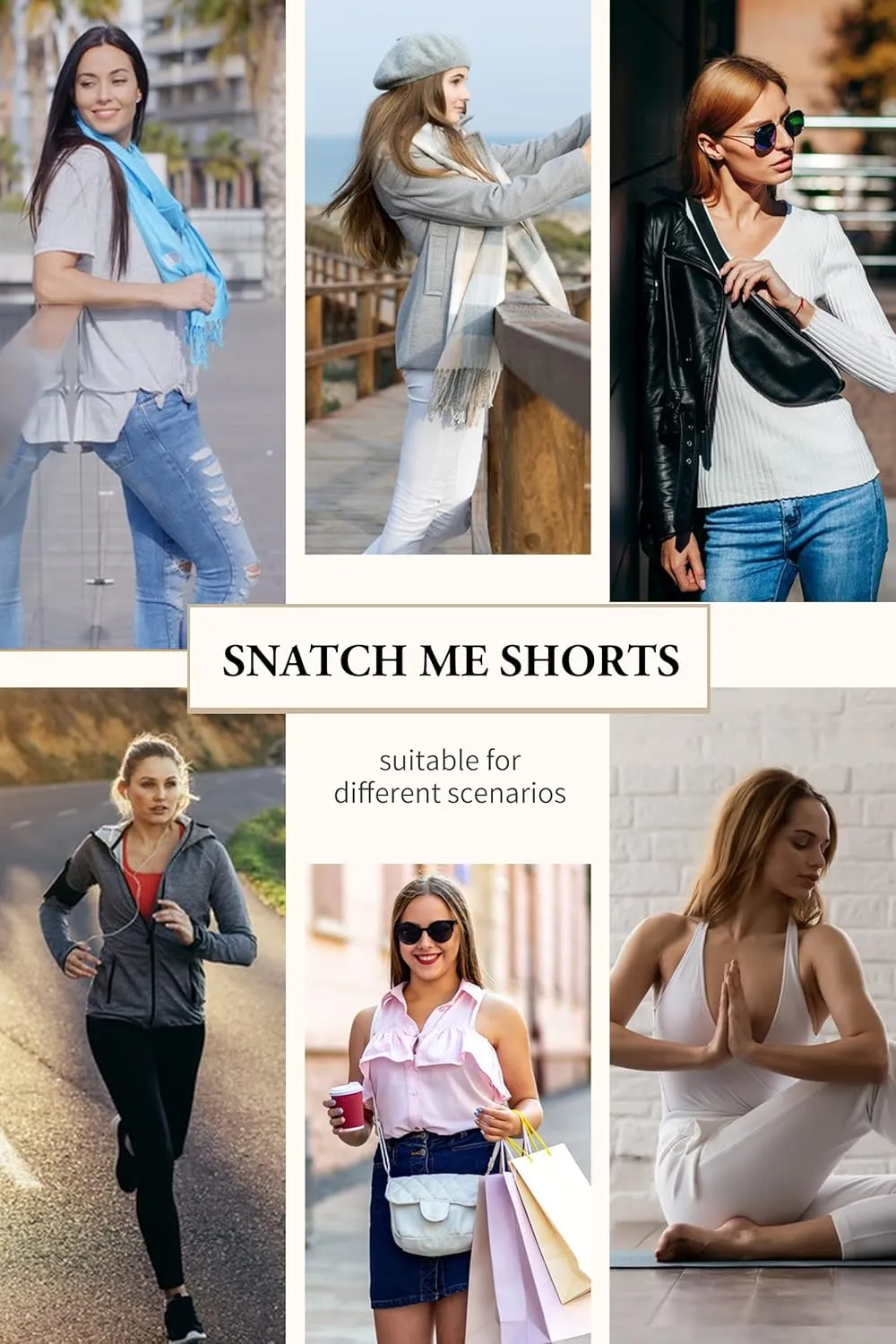SHAPSHE Shapewear for Women Tummy Control Shorts Body Shaper Panties High Waisted Butt Lifter Thigh Slimming Underwear