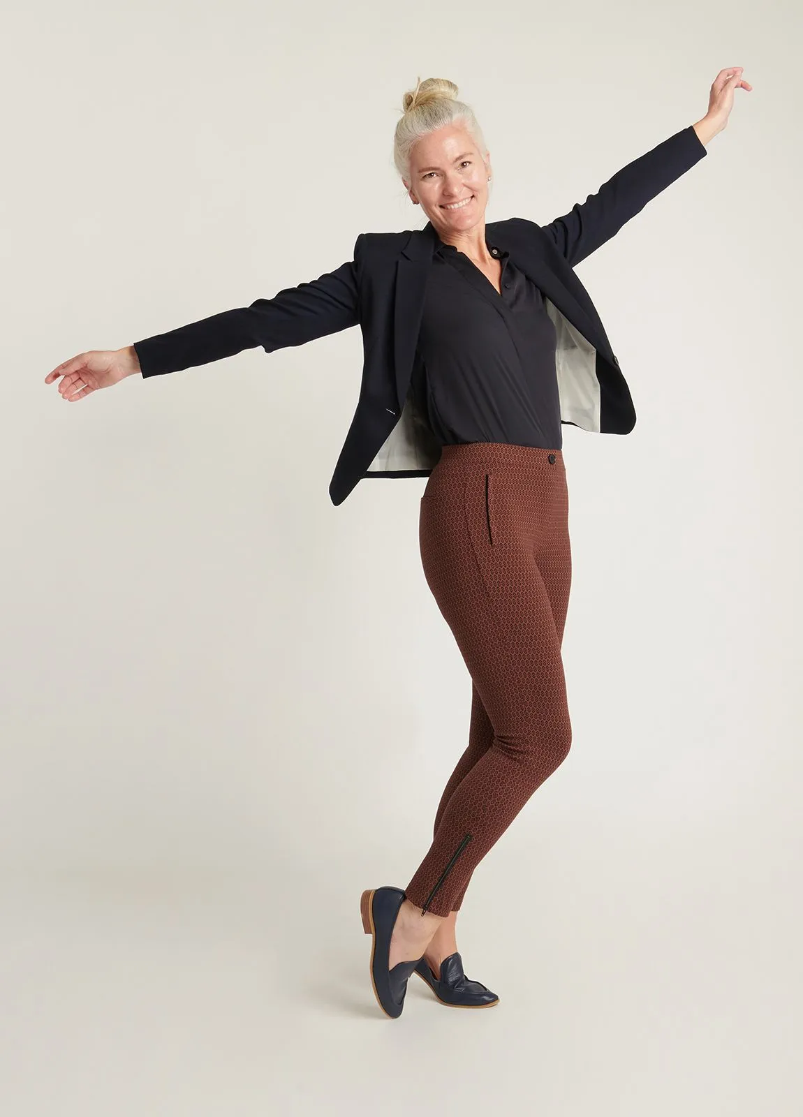 Skinny-Leg | Pencil Dress Pant Yoga Pants (Java)