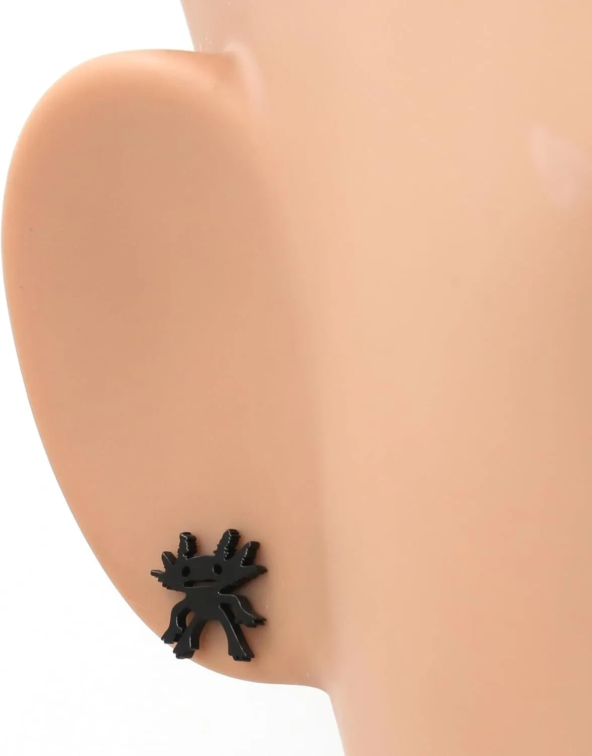 Steelmeup Stainless Steel Reptiles Pet Animals Axolotl Lizard Chameleon Frog Spider Scorpion Post Stud Men Earrings
