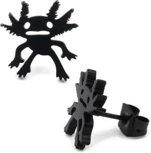 Steelmeup Stainless Steel Reptiles Pet Animals Axolotl Lizard Chameleon Frog Spider Scorpion Post Stud Men Earrings