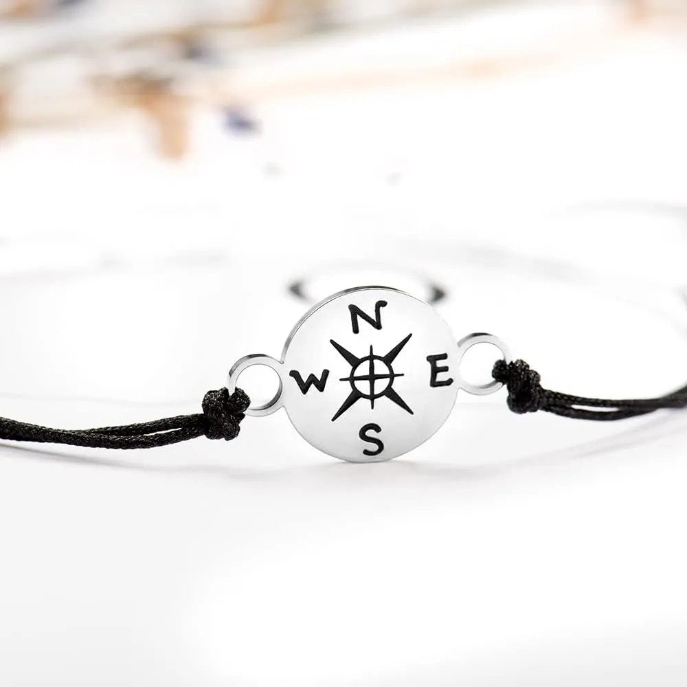Tarsus Graduation Gifts 2025 Compass Bracelets for Women Men Her Him, 5th Grade, 8th Grade, High School, Middle School, College, Master Degree, PhD