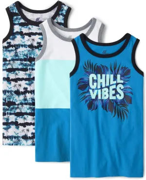The Children's Place Boys' Assorted Sleeveless Tank Tops