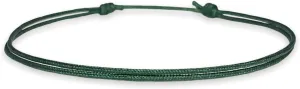 Thin Dark Green Cord Bracelet for Men Women Teen Unisex Adult - Waterproof Nylon Surfer String Friendship Bracelets Summer Beach Accessories