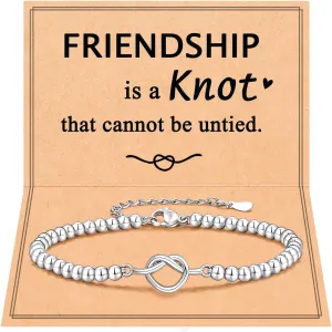 UNGENT THEM Knot Bracelet for Women Best Friend Mother Daughter Valentines Christmas Birthday Gifts
