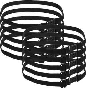 Universal Bow Tie Clips for Men 10pcs Set Neck Tie Extension Elastic Bow Tie Extension Strap