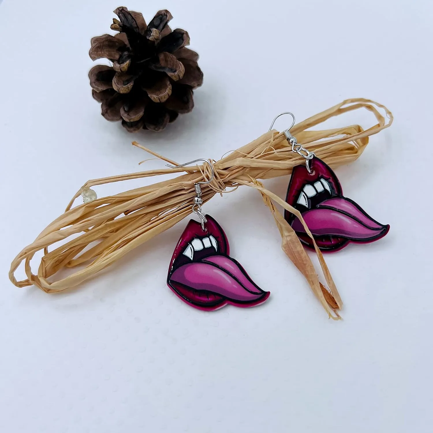 Vampire Earrings for Women - Mushroom Earrings - Weird Earring for Women - Dollar Jewelry