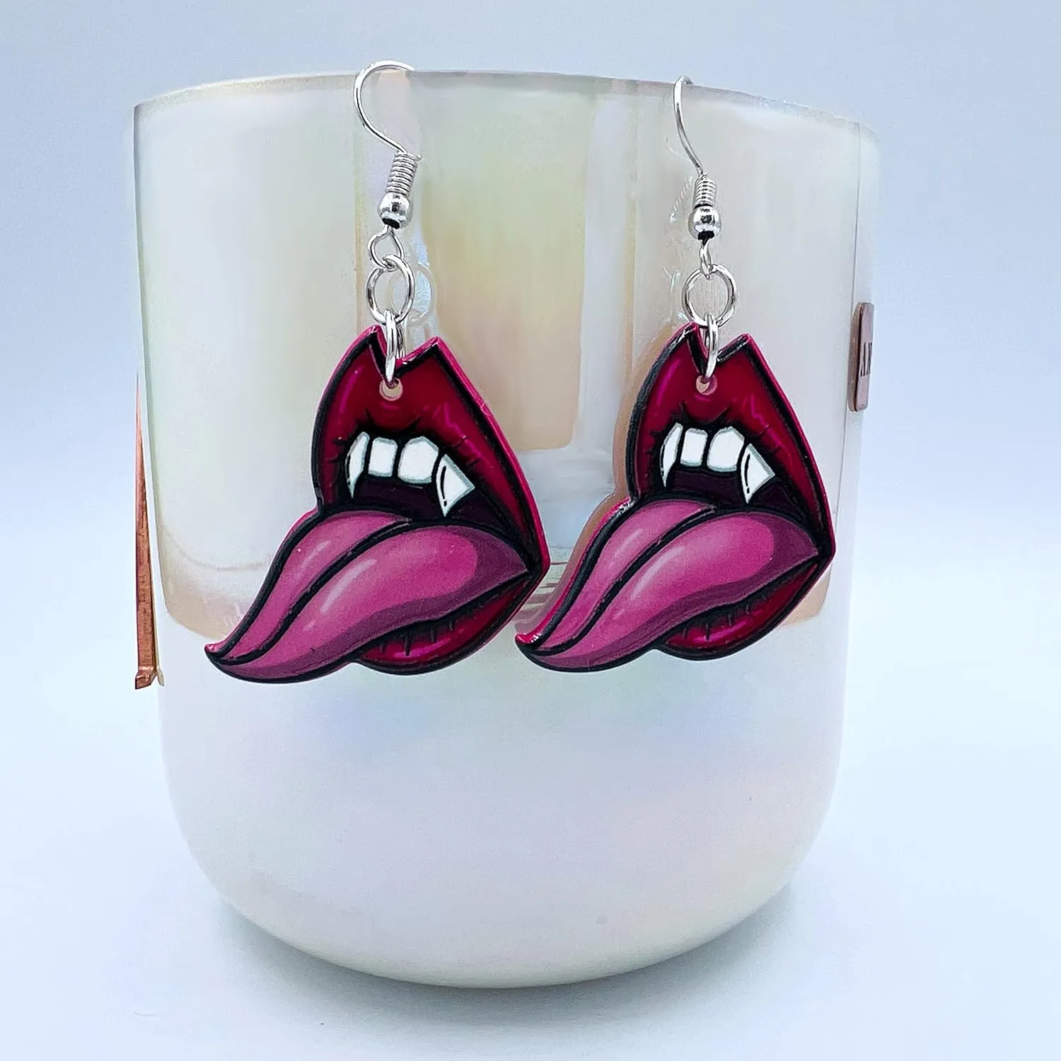 Vampire Earrings for Women - Mushroom Earrings - Weird Earring for Women - Dollar Jewelry