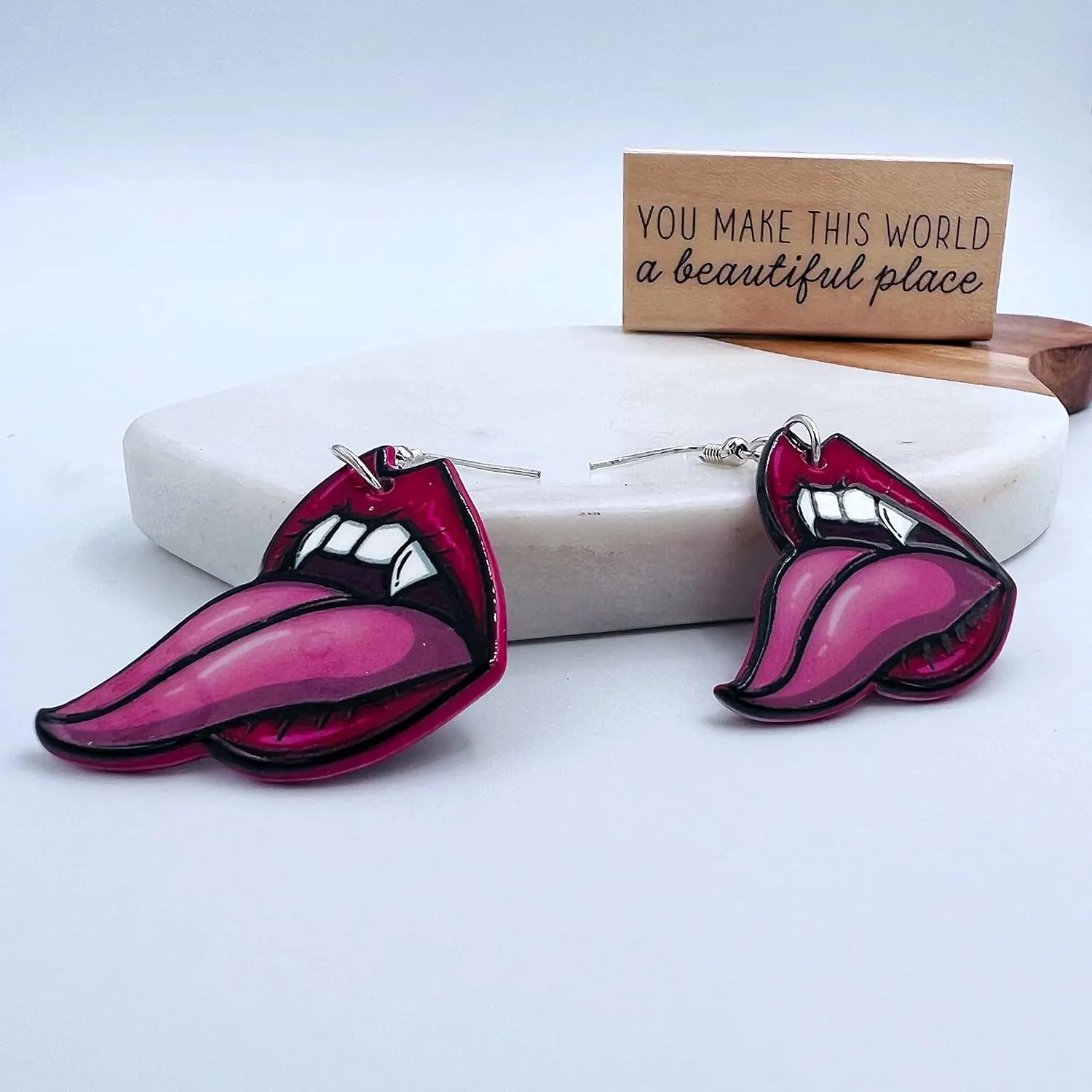 Vampire Earrings for Women - Mushroom Earrings - Weird Earring for Women - Dollar Jewelry